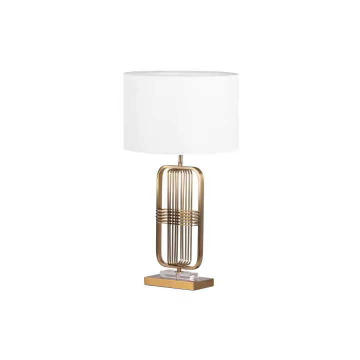 Adda Home Lámpara de Mesa Metal Ladero 38x38x70 Cm Diseño Moderno - 1