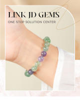Pulsera De Cristal Natural Multicolor Fluorita JD Pulsera De Bolas Redondas Reiki Curación Pulsera Elástica Para Regalo - details 0