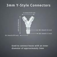 5Pcs Conector De Tipe Y 3 Caminos Para Tubo Barbed Fitting De Plástico PP Para Agua Y Aire Splitter De Flujo No Tóxico Sin Olor Para Bomba De Acuario - details 2