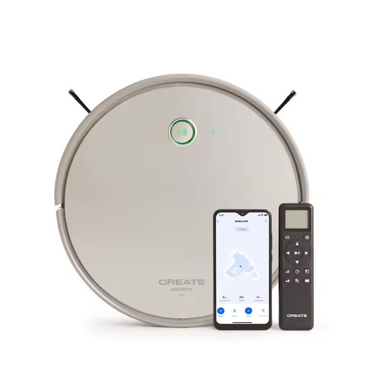 Create Robot Aspirador Friegasuelos Inteligente 4000Pa Wifi 28 Sensores - NETBOT S40 - 1
