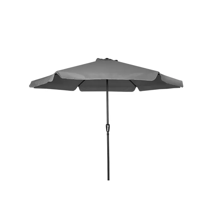 Acomoda Textil – Sombrilla de Jardín con Faldón Protector y Forro Anti UV para Exterior. Parasol de Aluminio Estable con Manivela, Toldo Octogonal 3 M Ø para Terraza y Patio. - 1