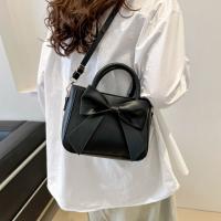 Bolso De Hombro Para Mujer De Cuero PU Sólido Bolso De Mochila Casual Para Comunicación Diaria Bolso De Correa Con Lazo Trendy - details 15