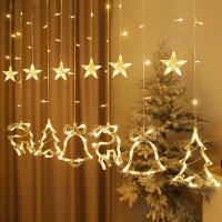 Luces De Navidad LED Estrellas Y Lunas Guirnalda De Hadas Para Decoración De Hogar Boda Y Fiesta Adornos De Arbol De Navidad - details 4