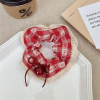 Cinta De Cabeza Estilo Coreano Con Patrón De Cereza Roja Y Cuadrícula Para Primavera Accesorio De Moda Para Mujer - details 2