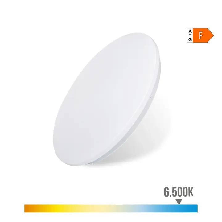 Edm Plafon/Aplique LED de Superficie 12W 6500K ø26,5x5,7cm - 1