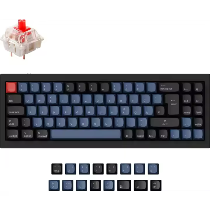 Keychron Q7 Iso-Es Rgb Gateron G Pro Rojo - 1