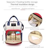Nueva Bolsa De Hombro De Lona En Colores Para Mujer Bolsa De Bebé Para Viajes Bolsa De Agua Para Bebé Y Taza De Diaper Estilo Mochila - details 5