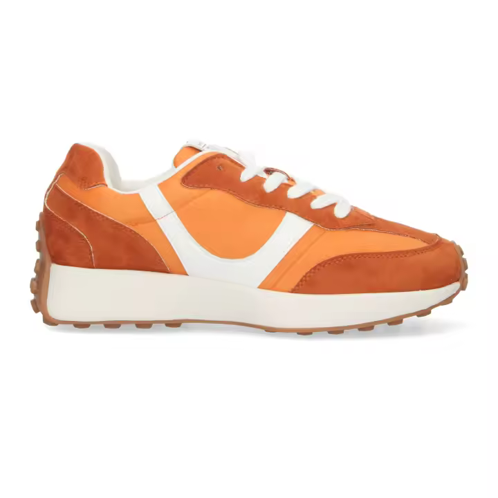 PuntoSalao Zapatillas deportiva sneakers para mujer color naranja - 1