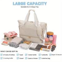 Bolso De Maternidad Grande Capacidad Deportiva Portátil Con Rueda Y Correa Ajustable Para Viajes Bolsa De Mano Para Mamá - details 8