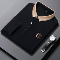 Camiseta Polo De Manga Larga Para Hombre Verano Transpirable Cómoda Bordada Algodón Top Para Ropa De Negocio Estilo Casual - details 6