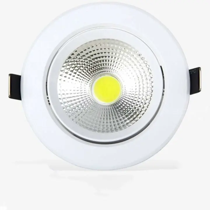 Focos de techo LED redondos ultrafinos y ajustables, antideslumbrantes, de 12 W, empotrables, de bajo consumo, de lujo, diámetro de 120 mm, para dormitorio, luz cálida (3000 K). - 1
