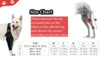 Férula Para La Rodilla De Perro Para Dolor De Articulaciones Y Muscular Soporte Para Pierna Trasera Para Ancianos Perros Discapacitados Y Heridos Material De Poliéster - details 1