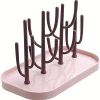 Soporte De Encaje Para Botella De Leche En Forma De Árbol Para Bebés Organizador De Secado a Prueba De Polvo Regalo De Pascua - details 9