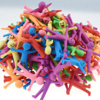 10Pcs Juguetes De Plegado Elástico Novedosos Juguetes Antiestrés Coloridos Amarillos Alivio Del Estrés Regalos De TPR Suave Plástico Creativo Muñeco Juguetes Para Adultos Y Adolescentes - details 0