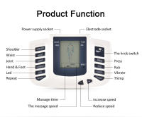 JR309 máquina electroestimuladora TENS, estimulador muscular eléctrico, Acupuntura de pulso, masajeador de fisioterapia, dispositivo de relajación de cuerpo completo - details 3