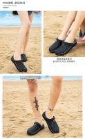 Zapatillas De Taconete Bajo Para Hombre Sandalias De Cierre Inyectado EVA Zapatos De Jardín Y Playa Para Verano Couplet - details 13
