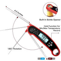 Termómetro Digital De Cocina Para Carne Agua Leche Cocina Barbacoa Al Aire Libre Impermeable Lectura Instantánea Metal - details 2
