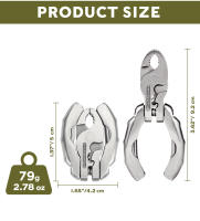 SWISS TECH 9 En 1 Multi Herramientas Mini Plegables Para Bicicleta Herramienta De Bolsillo EDC Llave De Multifunción Con Abrebotellas Para Senderismo - details 3
