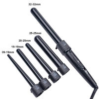 Rizador De Pelo Creativo 5 En 1 Intercambiable Con Calentamiento Rápido Set De Rizadores Tourmaline Cerámica Para Secado Y Baño Electrónico Dual Voltaje 100-240V Rizador De Pelo Digital Con Control De Temperatura - details 9
