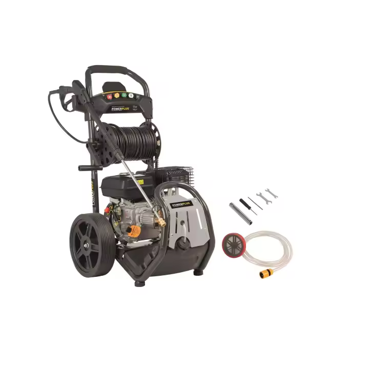 PowerPlus Hidrolavadora a Presión de Gasolina con Motor de 210 CC POWXG9100 - Hidrolimpiadora de Alta Presión a Gasolina - 1