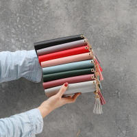 Cartera Larga De Mujer 2025 Moda En Cuero PU Suave Negro Luz Gris Rojo Con Cierre De Cremallera Sección Longitud Clutch Bolsa Moneda - details 14