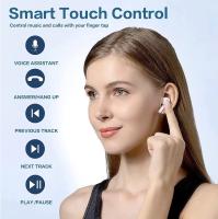 Auriculares Bluetooth.Cascos inalambricos bluetooth con control táctil  para videojuegos, iPhone, Apple, Xiaomi, teléfono Android,larga duracion .carga TYPE-C.5horas de duracion - details 1