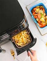 Plato De Hornear De Silicona Plegable Para Air Fryer Reutilizable Aluminio Antiadherente Accesorios De Airfryer Tamaño 10x15cm - details 0