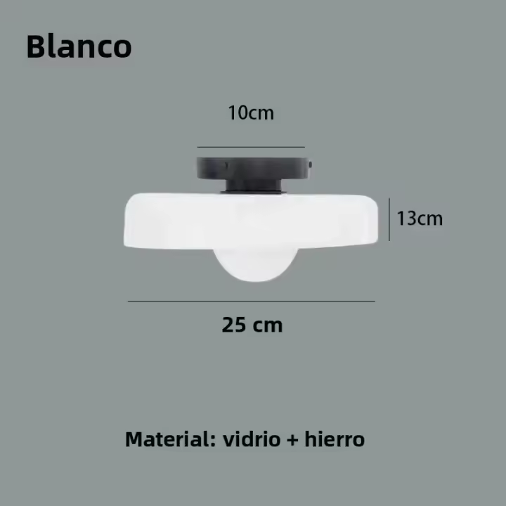 Luz De Techo Moderna Vintage Con Vidrio Multicolor Para Pasillo Cocina Dormitorio Iluminación Diaria Fuente De Alimentación AC Soporte De Montaje Montado En Superficie - 1