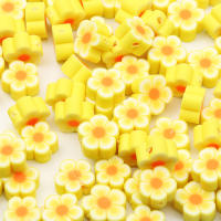 20/50/100pcs Bolas De Arcilla Polimérica 10mm Bolas De Flor Hechas a Mano Separadores Para Fabricación De Joyas Pendientes Accesorios DIY - details 5