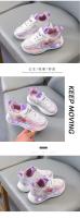 Zapatos De Niños LED Coloridos Frozen Princesa Tenis Infantiles Para Niñas Suela De Goma Transpirables Tallas Para 7-12m Hasta 7-12Años - details 8