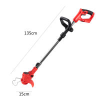 Desbrozadora bateria, 21V 2 * 1300mAh Bateria,Desbrozadora Electrica Bateria,3 en 1 Cortabordes Bateria con Cuchillas Metal, Tubo Telescópico, Cabezal Pivotante 90° - details 5