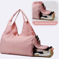 Bolsa de viaje, Bolsa de entrenamiento, Bolsa Deportiva con soporte para Esterilla de yoga, Bolsa de Lona con compartimiento de Zapatos, Bolsa de fin de semanacon bolsos para almacenamiento en seco y Húmedo (multicolor) - details 2