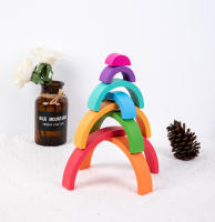 Juego De Colores Montessori De Madera Con 8 Capas Juguete De Pila De Bloques Coloridos Para Reconocimiento De Colores Y Construcción Para Niños De 4 a 6 Años - details 3