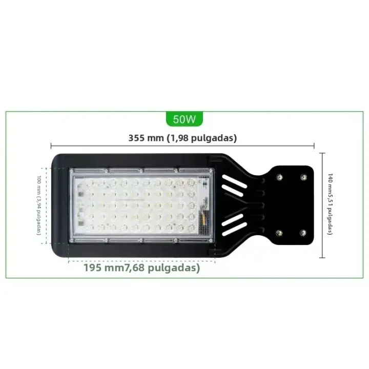 Lámpara De Calle LED 100W 50W Exterior Impermeable Iluminación De Parqueo Y Avenida Luz Fosa Moderna Instalación Auto Contenedora - 1