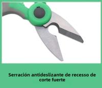 Tijeras Multifuncionales De Acero Inoxidable Con Mango De PP TPR Para Electricistas Herramienta De Pesca De Cable De Alambre - details 3