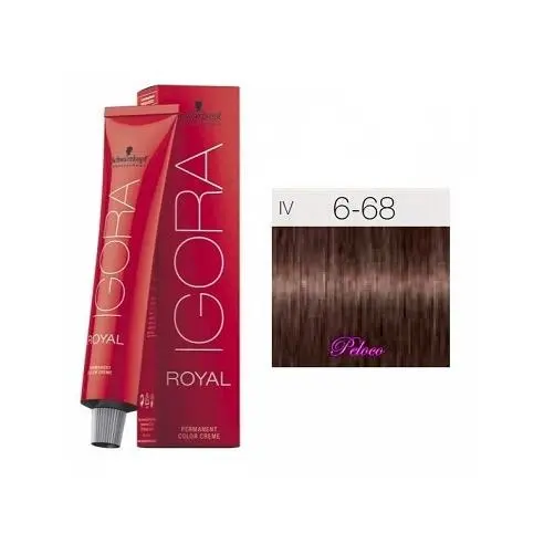 Tinte Igora Royal 6-68 Rubio Oscuro Marron Rojo 60 ml. Schwarzkopf - 1
