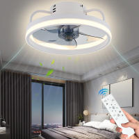Ventiladores de techo con Control remoto y luz, lámpara LED, ventiladores de techo silenciosos inteligentes para decoración de dormitorio y sala de estar, lámpara de techo - details 9