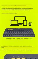 Teclado Bluetooth Logitech K380 Portátil Ultrafino Para Oficina Y Laptop Teclado Inalámbrico Universal Sin Retroiluminación Con USB - details 4