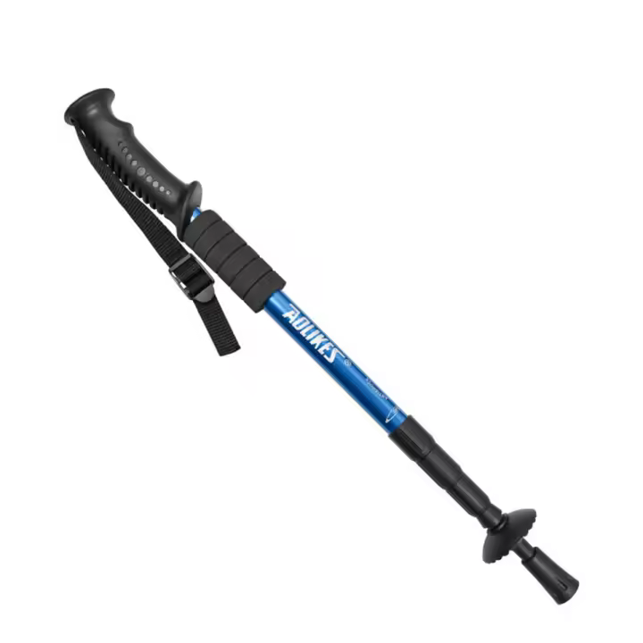 AOLIKES Bastón De Caminar Telescopio De Aleación De Aluminio Ultraligero Absorbedor De Choque Para Senderismo Y Escalada En Montañas - 1