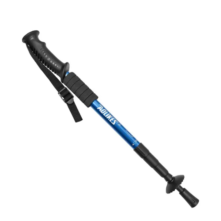 AOLIKES Bastón De Caminar Telescopio De Aleación De Aluminio Ultraligero Absorbedor De Choque Para Senderismo Y Escalada En Montañas - 1