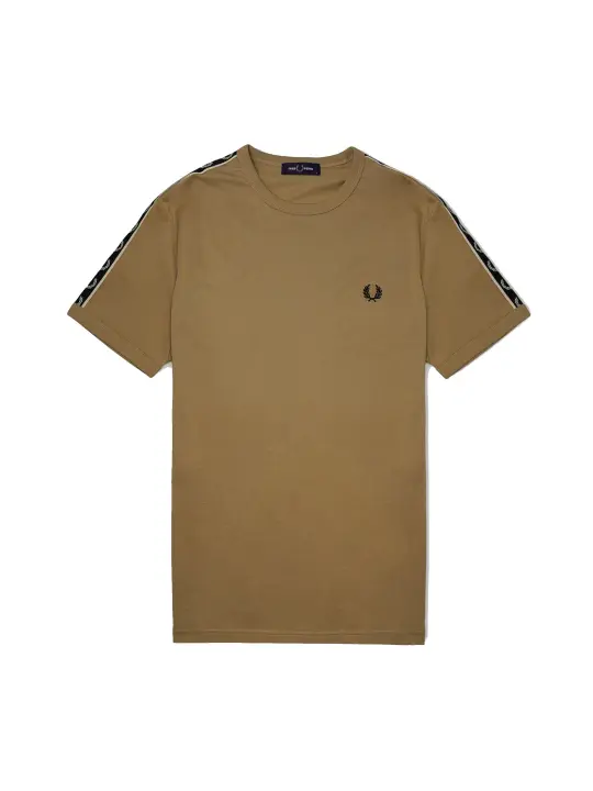 Fred Perry Taped Ringer T-Shirt Warm Stone - 1
