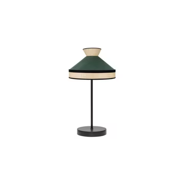 Fabrilamp - Sobremesa Fabrizio 1xe14 Natural/verde Botella 45x20x20 Cm - 1