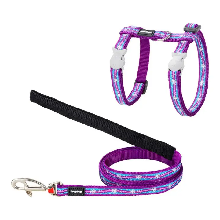 Arnés para Gato Red Dingo Style Morado Azul Unicornio Correa - 1