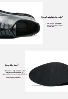Zapatos De Cuero Para Hombre Estilo Británico De Negocios Con Punta Pointy Tamaño 46 Zapatos De Boda Tendencia Transpirables Con Cordones Y Diseño De Encaje - details 4