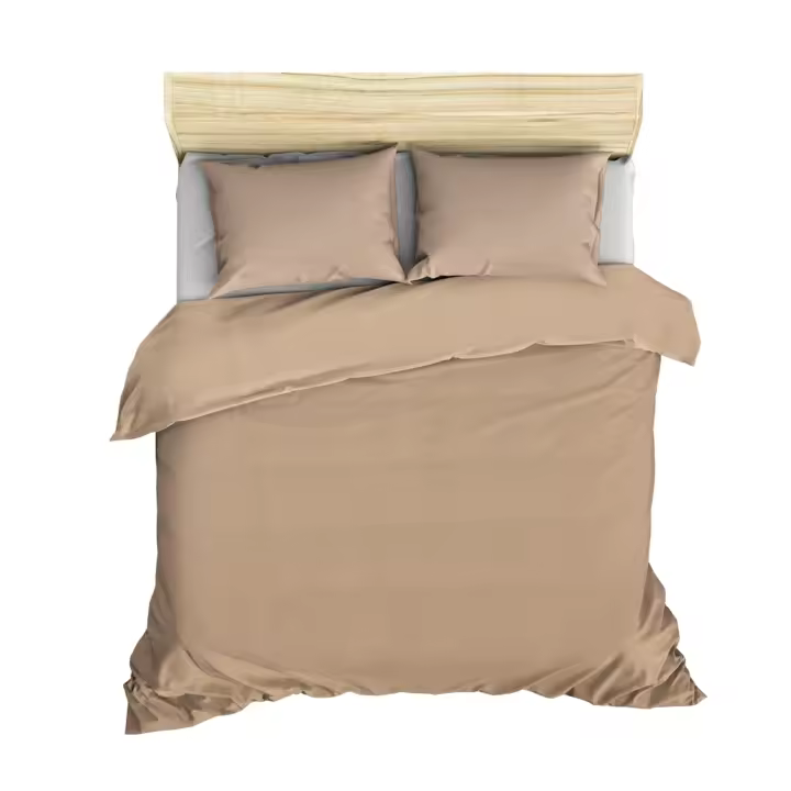 Wellhome Juego de Cama Funda Nórdica + 2 Fundas de Almohada 240x220 Beige 100% Algodón Suavidad Garantizada - 1