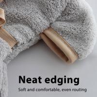 Toalla De Mano De Microfibra Coral Velvet Absorbente Y Engrosada Con Percha Para Cocina Y Baño Toalla De Mano Rectangular Lavable En Máquina - details 4