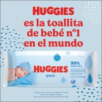 Huggies Pure Toallitas con 99% Agua Pura, 1008 Toallitas (18 packs de 56 Toallitas). Sin Aditivos ni Fragancias, Suaves Fibras Naturales de Origen Vegetal, Hipoalergénicas, Máxima Suavidad. - details 0