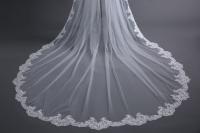 Nueva Llegada Velo De Boda Catedral 3x3 Metros Uno Capa Borde De Encaje Vela De Novia Accesorios De Boda Baratos Para Mujeres - details 3