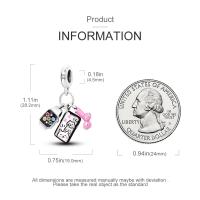 Perlas De Perfume Para Mujer Plata Esmaltada Colgante De Zapatos Altos Y Lápiz Labial Para Pulsera DIY Joyería - details 83