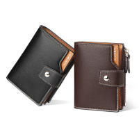 Cartera Hombre de Cuero, Tarjetero con Bloqueo RFID, Cartera Tarjetero Hombre pequeño para Crédito, Billetes y Monedas - details 2